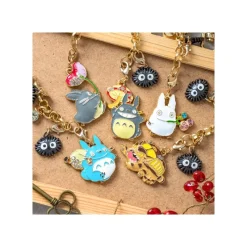 Straps*Maison Ghibli Charm Chain Big Totoro & Flower - My Neighbor Totoro