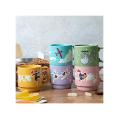 Kitchenware*Maison Ghibli Coloful embossed mug Laundry Day - Howl's Moving Castle
