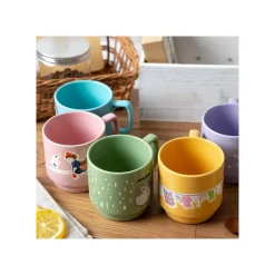 Kitchenware*Maison Ghibli Coloful embossed mug Savoia - Porco Rosso