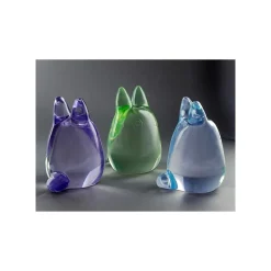 Statues*Maison Ghibli Crystal Figurine Transparent Small Totoro Purple - My Neighbor Totoro
