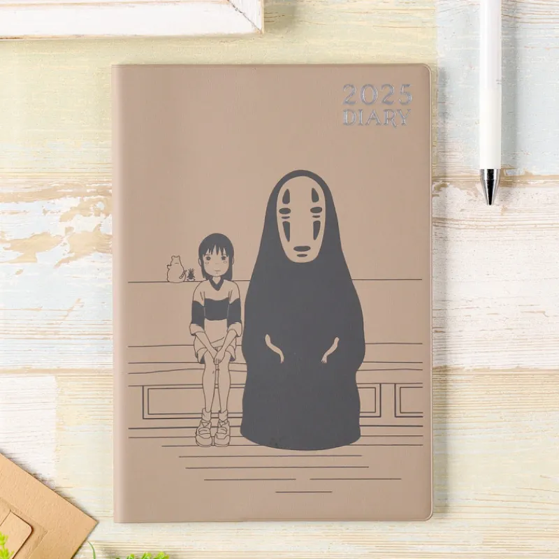 Schedule Diaries And Calendars*Maison Ghibli 2025 Diary Chihiro & No Face on the train - Spirited Away
