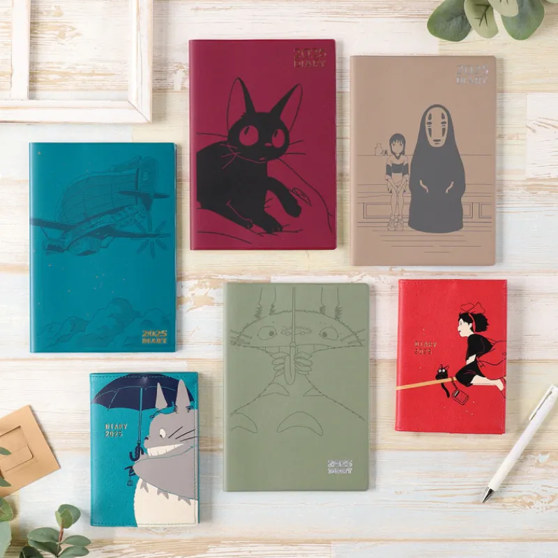 Schedule Diaries And Calendars*Maison Ghibli 2025 Diary Chihiro & No Face on the train - Spirited Away