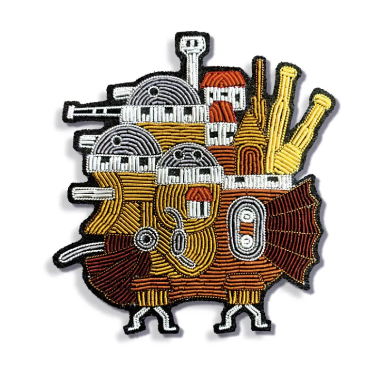 Pins*Maison Ghibli Embroidered Jewel Brooch Castle - Howl’s Moving Castle