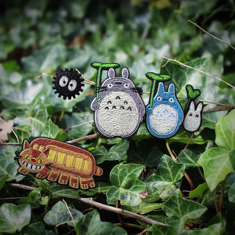 Pins*Maison Ghibli Embroidered Jewel Brooch Small Totoro - My Neighbor Totoro
