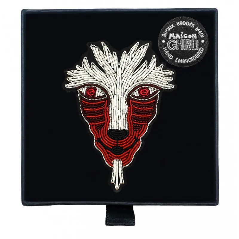 Pins*Maison Ghibli Embroidered Jewel Brooch Great Forest Spirit - Princess Mononoke