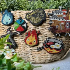 Pins*Maison Ghibli Embroidered Jewel Brooch Spell - Howl’s Moving Castle