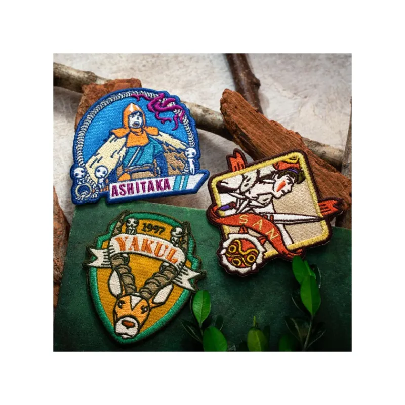 Badges*Maison Ghibli Embroidery badge sticker Ashitaka - Princess Mononoke