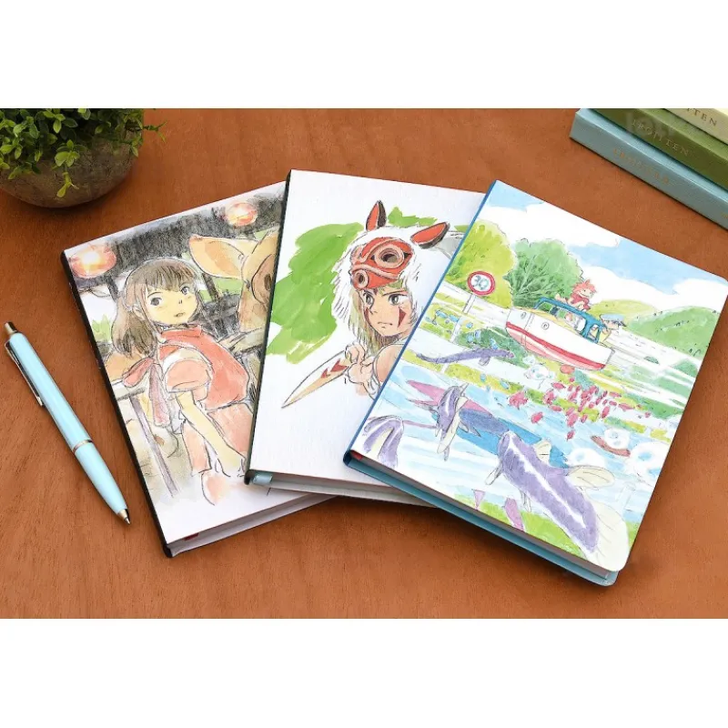 Notebooks And Notepads*Maison Ghibli Flexi Journal Ponyo & Sosuke - Ponyo on the Cliff
