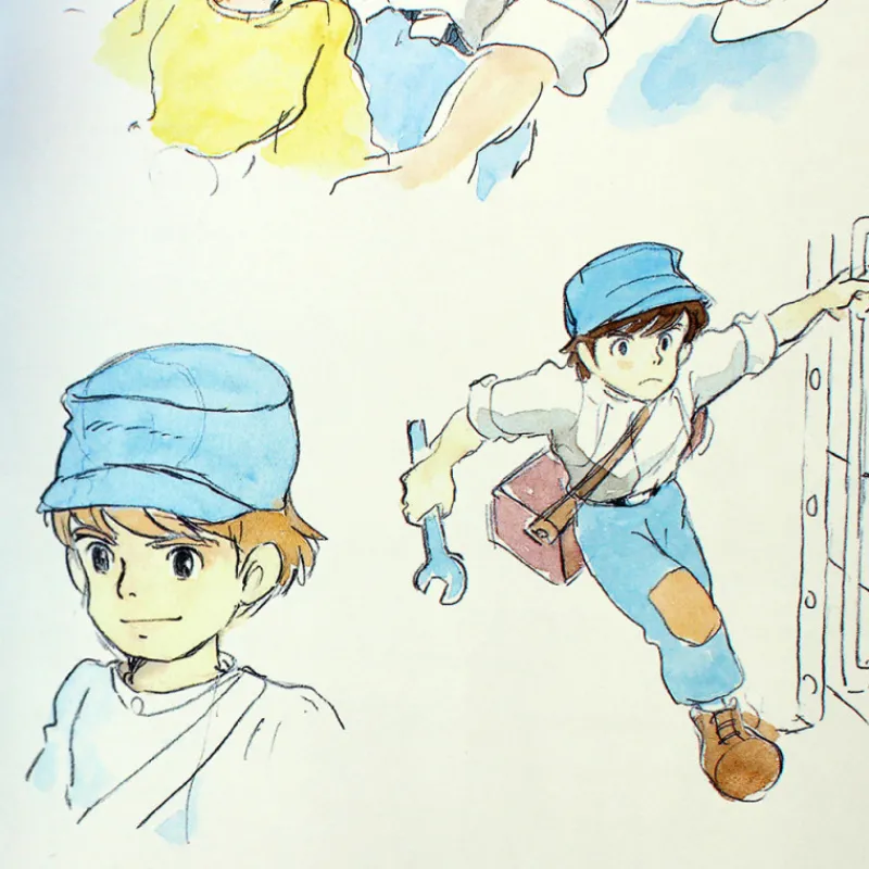Notebooks And Notepads*Maison Ghibli Flexi Journal Sheeta & Pazu - Castle in the Sky