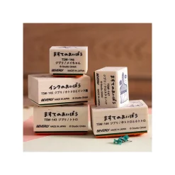 Small Equipment*Maison Ghibli Kurosuke & Paintbrush Wood stamp - My Neighbor Totoro