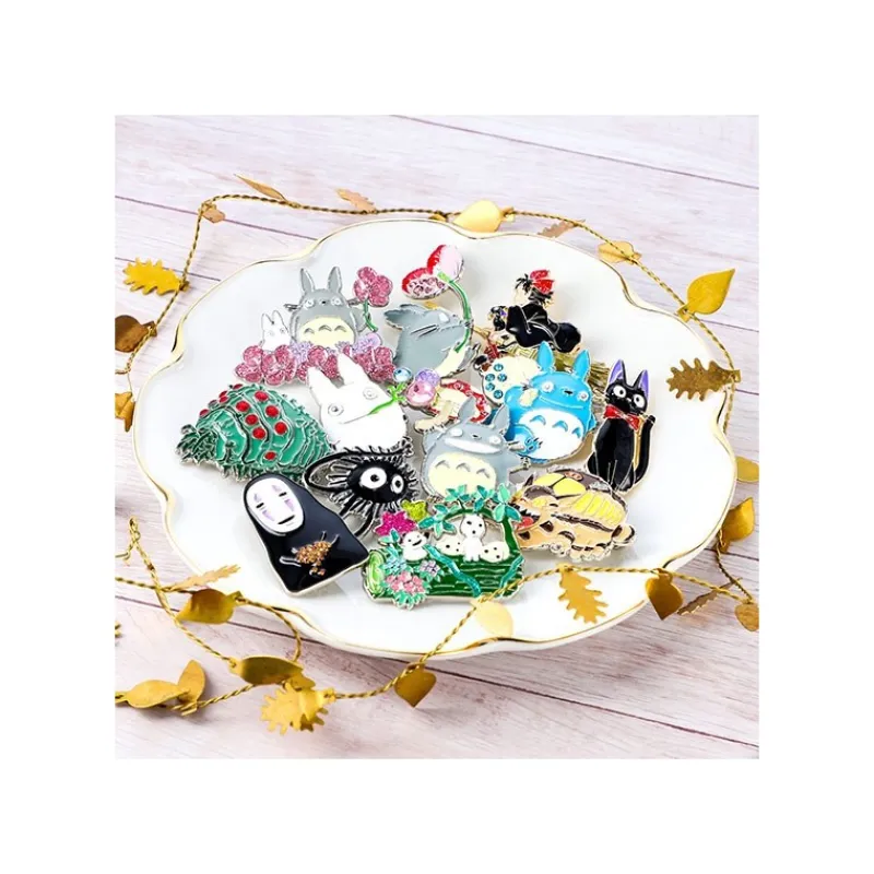 Pins*Maison Ghibli Metal Brooch Middle Totoro - My Neighbor Tororo