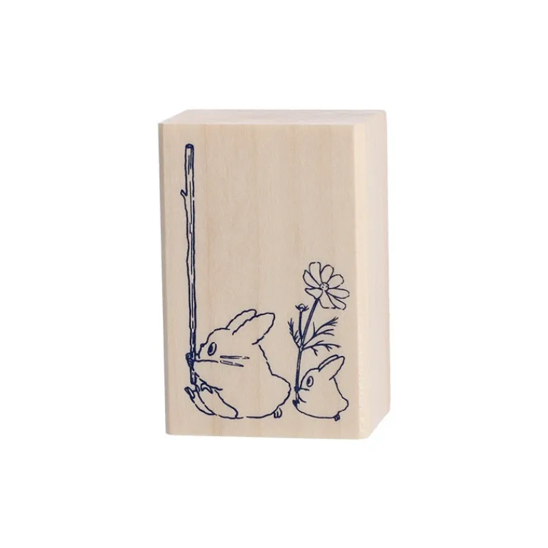 Small Equipment*Maison Ghibli Middle & Small Totoro Wood stamp - My Neighbor Totoro