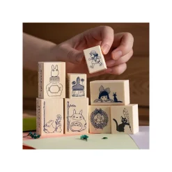 Small Equipment*Maison Ghibli Middle & Small Totoro Wood stamp - My Neighbor Totoro