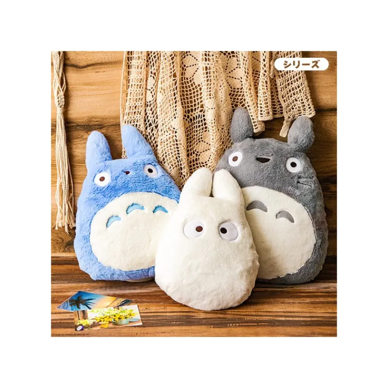 Pillow*Maison Ghibli Nakayoshi Cushion Grey Totoro - My Neighbor Totoro