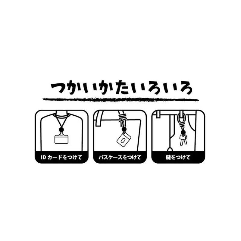 Straps*Maison Ghibli NECK STRAP WITH REEL TOTORO CAT BUS- MY NEIGHBOR TOTORO