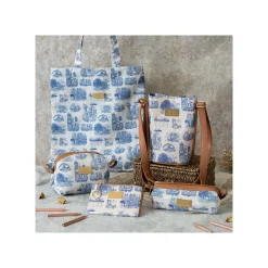 Storage*Maison Ghibli Round Toilet bag Blue Nostalgia - Whisper of the Heart