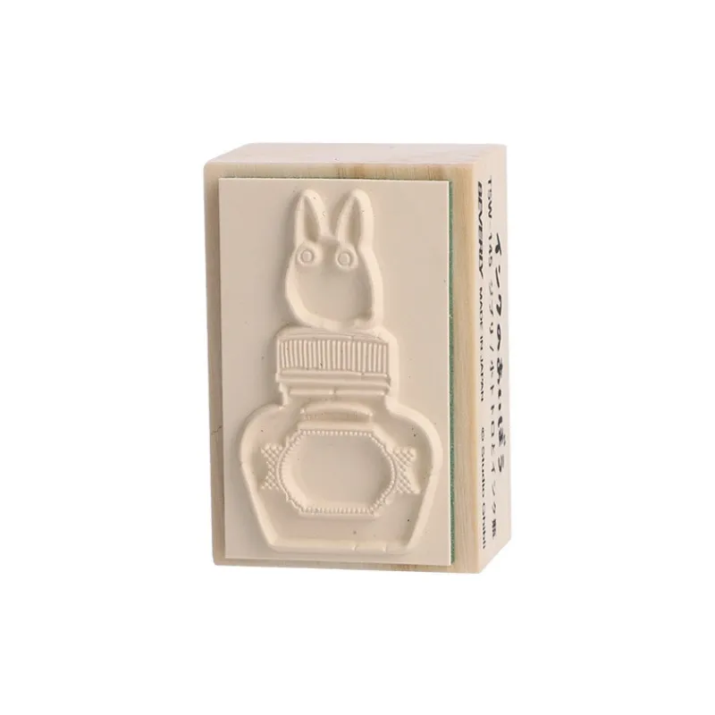 Small Equipment*Maison Ghibli Small Totoro & Ink bottle Wood stamp - My Neighbor Totoro
