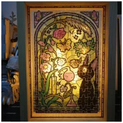 Jigsaw Puzzle*Maison Ghibli Stained glass Puzzle 126P Ponyo under the sea - Ponyo on the Cliff
