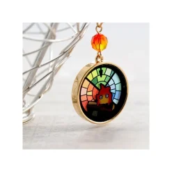 Jewellery*Maison Ghibli STAINED GLASS SERIES-PIERCED EARRINGS CALCIFER -HOWL'S MOVING CASTLE