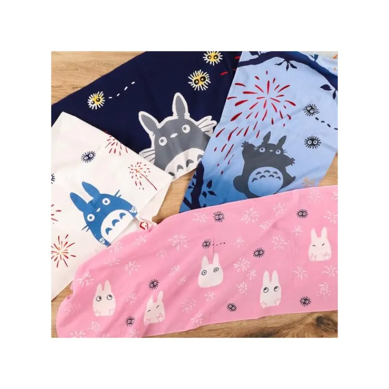 Household Linen*Maison Ghibli Tenugui Middle Totoro Fireworks - My Neighbor Totoro