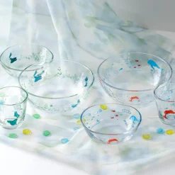Kitchenware*Maison Ghibli Transparent bowl 17cm Ponyo under the sea - Ponyo on the Cliff