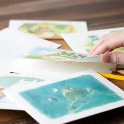 Postcards And Letter Papers*Maison Ghibli Watercolour Greeting cards 24 x 15,8 cm Seaplane - Porco Rosso