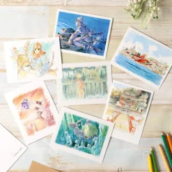 Postcards And Letter Papers*Maison Ghibli Watercolour Greeting cards 24 x 15,8 cm Seaplane - Porco Rosso