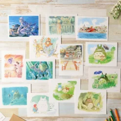 Postcards And Letter Papers*Maison Ghibli Watercolour Greeting cards 24 x 15,8 cm Aburaya - Spirited Away