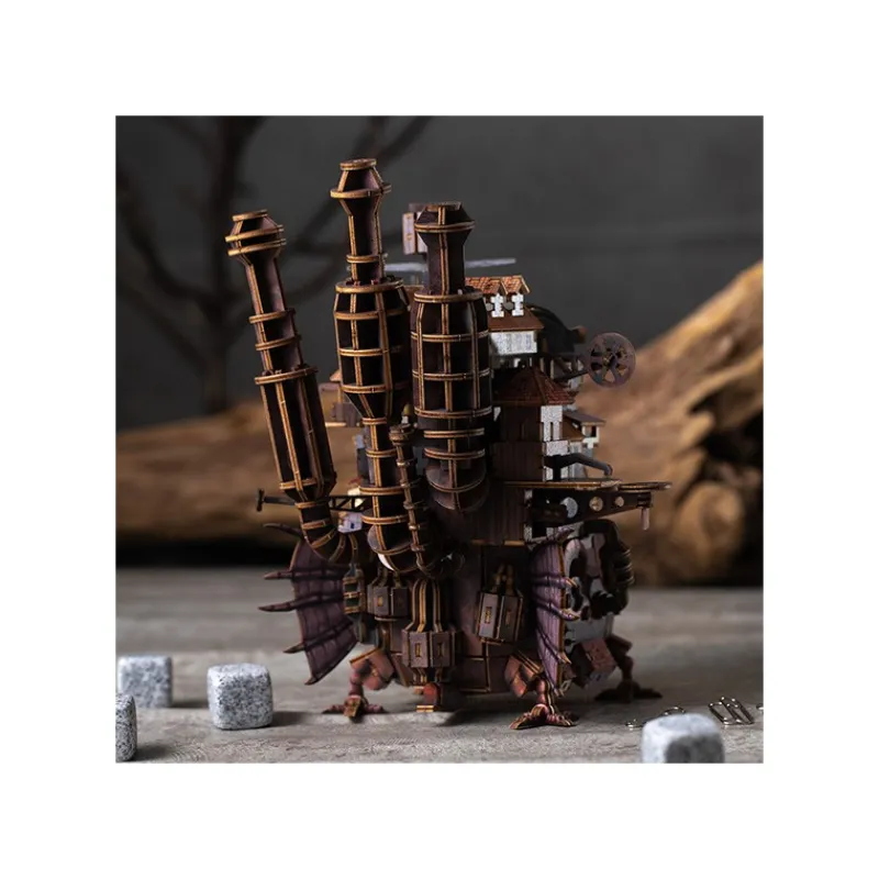 Arts And Crafts*Maison Ghibli Wooden model Kigumi Hauru’s castle - Howl’s Moving Castle
